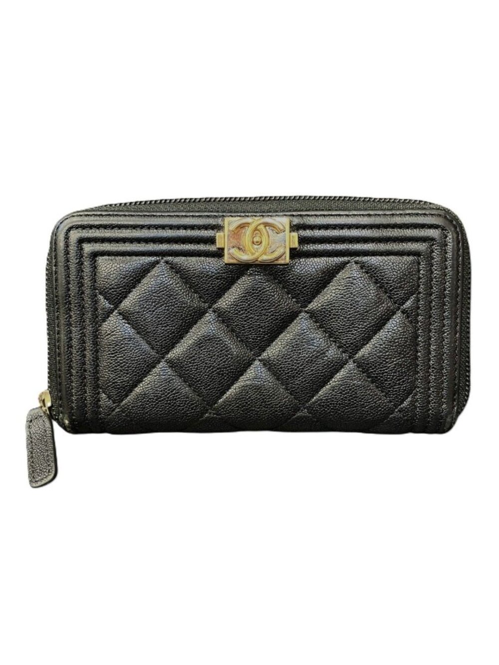 Chanel Boy Wallet Caviar Leather